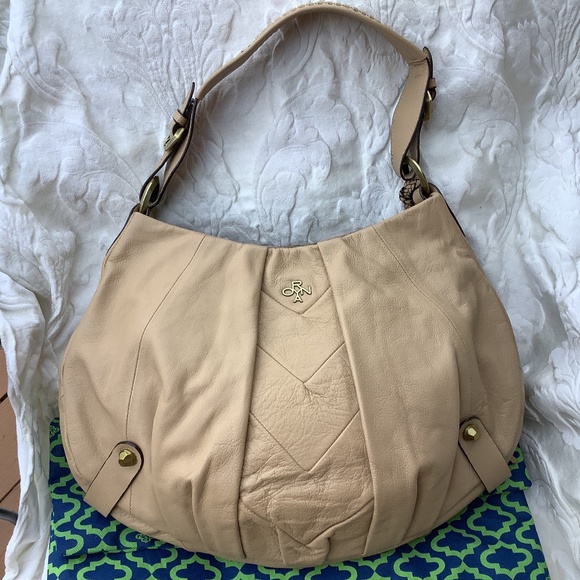 EUC Oryany leather satchel purse shoulder sand/bone concealed - Picture 4 of 17